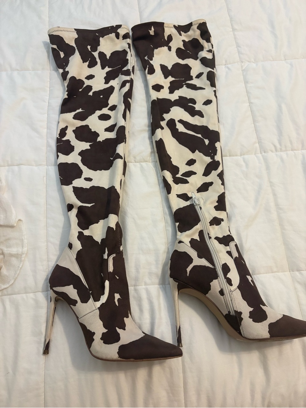 Steve Madden VAVA Cowprint Over-the-Knee Boots